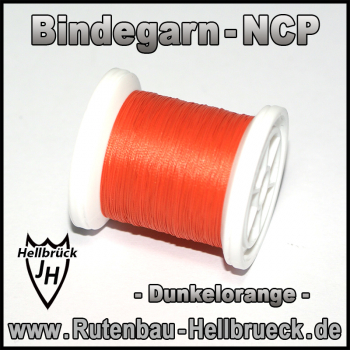 Bindegarn Nylon - NCP - Dunkelorange -  Vorfixiert -A-